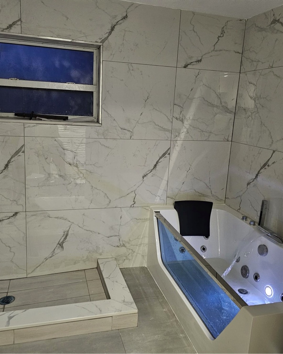 Spa-style bathroom